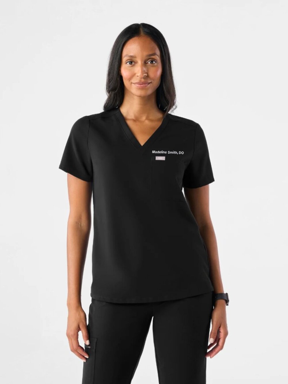 FIGS Women's Catarina Scrub Top - Black
